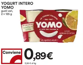 Coop Yogurt intero YOMO offerta