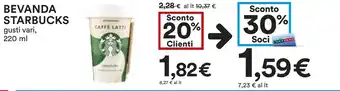 Coop Bevanda STARBUCKS offerta