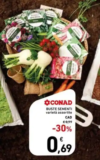 Spazio Conad Conad buste sementi varietà assortite cad offerta