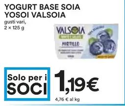 Coop Yogurt base soia yosoi VALSOIA offerta