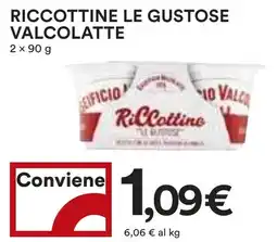 Coop Riccottine le gustose valcolatte offerta