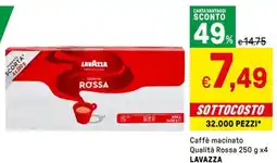 Iper La Grande Caffè macinato qualità rossa lavazza offerta