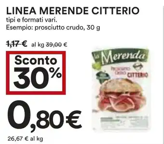 Coop Linea merende CITTERIO offerta