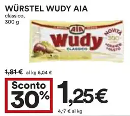 Coop Würstel wudy AIA offerta