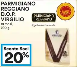 Coop Parmigiano reggiano d.o.p. VIRGILIO offerta