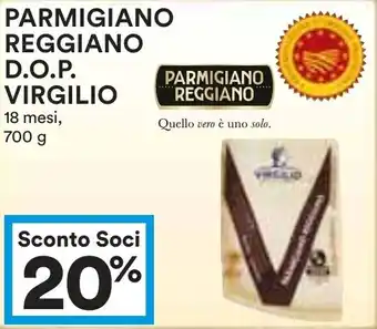 Coop Parmigiano reggiano d.o.p. VIRGILIO offerta