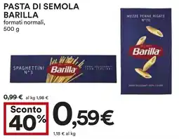 Coop Pasta di semola BARILLA offerta