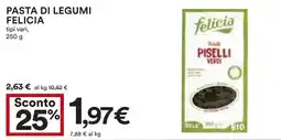 Coop Pasta di legumi FELICIA offerta