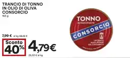 Coop Trancio di tonno in olio di oliva CONSORCIO offerta