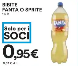 Coop Bibite fanta o sprite offerta