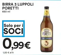 Coop Birra 3 luppoli poretti offerta