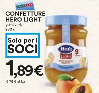 Coop Confetture HERO LIGHT offerta