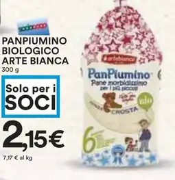 Coop Panpiumino biologico ARTE BIANCA offerta