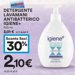 Coop Detergente lavamani antibatterico IGIENE+ offerta