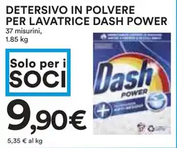 Coop Detersivo in polvere per lavatrice DASH POWER offerta