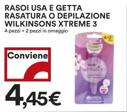 Coop Rasoi usa e getta rasatura o depilazione WILKINSONS XTREME 3 offerta