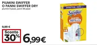 Coop Piumini swiffer o panni swiffer dry offerta