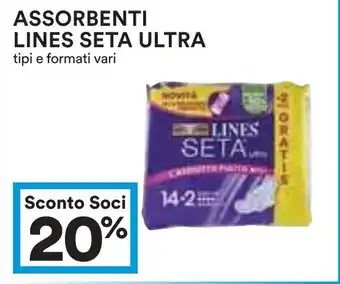 Coop Assorbenti LINES SETA ULTRA offerta