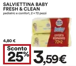 Coop Salviettina baby FRESH & CLEAN offerta