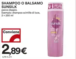 Coop Shampoo o balsamo SUNSILK offerta