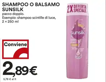 Coop Shampoo o balsamo SUNSILK offerta