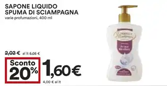 Coop Sapone liquido SPUMA DI SCIAMPAGNA offerta