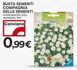 Coop Busta sementi compagnia delle sementi offerta