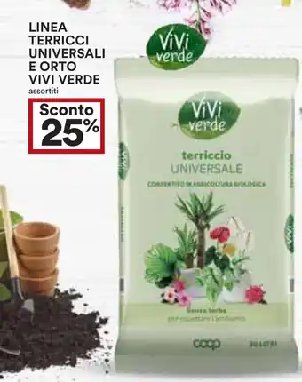 Coop Linea terricci universali e orto VIVI VERDE offerta