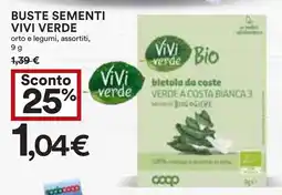 Coop Buste sementi VIVI VERDE offerta