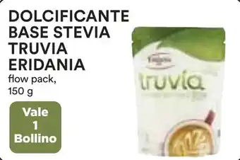 Coop Dolcificante base stevia truvia ERIDANIA offerta