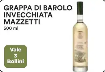 Coop Grappa di barolo invecchiata mazzetti offerta