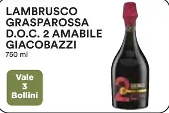 Coop Lambrusco grasparossa d.o.c. 2 amabile GIACOBAZZI offerta