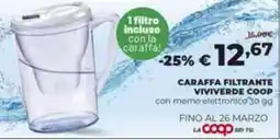 Coop Caraffa filtrante VIVIVERDE COOP offerta