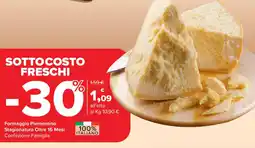 Carrefour Market Formaggio Piemontino Stagionatura Oltre 16 Mesi offerta
