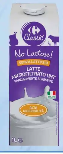 Carrefour Latte UHT Senza Lattosio Carrefour offerta