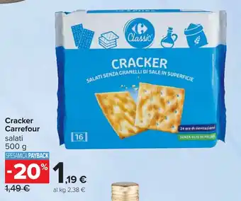 Carrefour Cracker Carrefour salati offerta