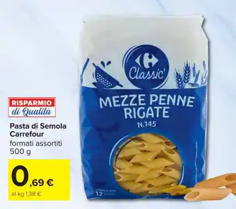 Carrefour Pasta di Semola Carrefour offerta