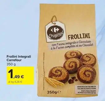 Carrefour Frollini Integrali Carrefour offerta