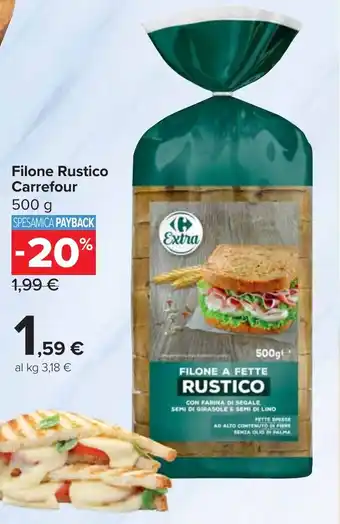 Carrefour Filone Rustico Carrefour offerta