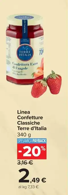 Carrefour Linea Confetture Classiche Terre d'Italia offerta