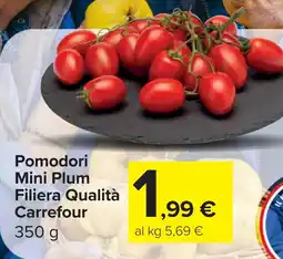 Carrefour Pomodori Mini Plum Filiera Qualità Carrefour offerta