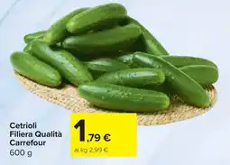 Carrefour Cetrioli Filiera Qualità Carrefour offerta