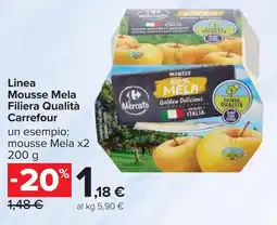 Carrefour Linea Mousse Mela Filiera Qualità Carrefour offerta