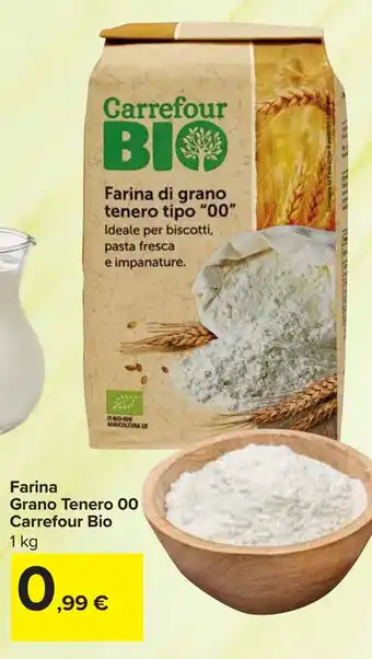 Carrefour Farina Grano Tenero 00 Carrefour Bio offerta