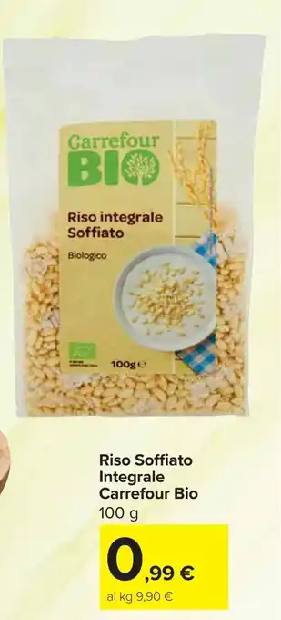 Carrefour Riso Soffiato Integrale Carrefour Bio offerta