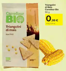 Carrefour Triangolini di Mais Carrefour Bio offerta