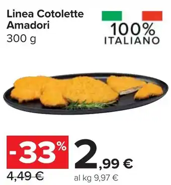 Carrefour Market Linea Cotolette Amadori offerta