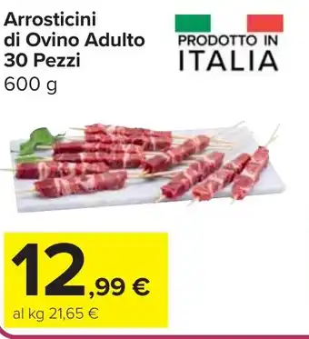 Carrefour Market Arrosticini di Ovino Adulto 30 Pezzi offerta