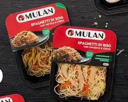 Bennet Spaghetti di soia con verdura mista o spaghetti di riso con verdura e carne mulan offerta