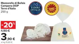 Carrefour Market Mozzarella di Bufala Campana DOP Terre d'Italia offerta